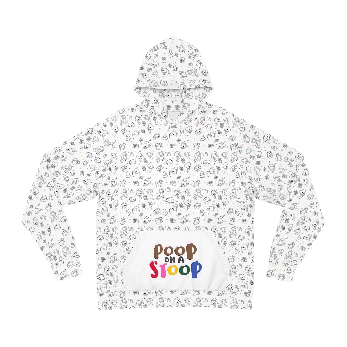 Poop Print - Fashion Hoodie Expensive Shipping Printify S Seam thread color automatically matched to design 