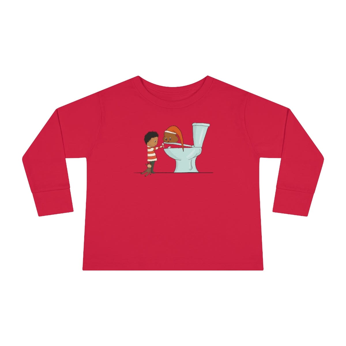 TPP - Toddler Long Sleeve Tee Kids clothes Printify Red 2T 