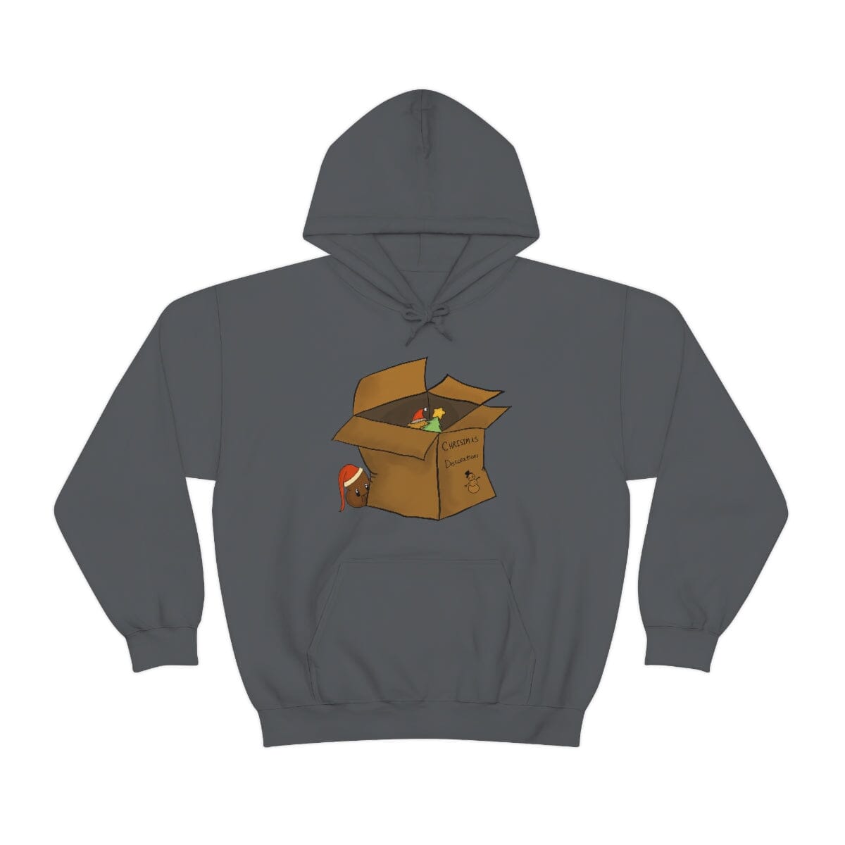 XMas Box - Unisex Heavy Blend™ Hooded Sweatshirt Hoodie Printify Charcoal S 