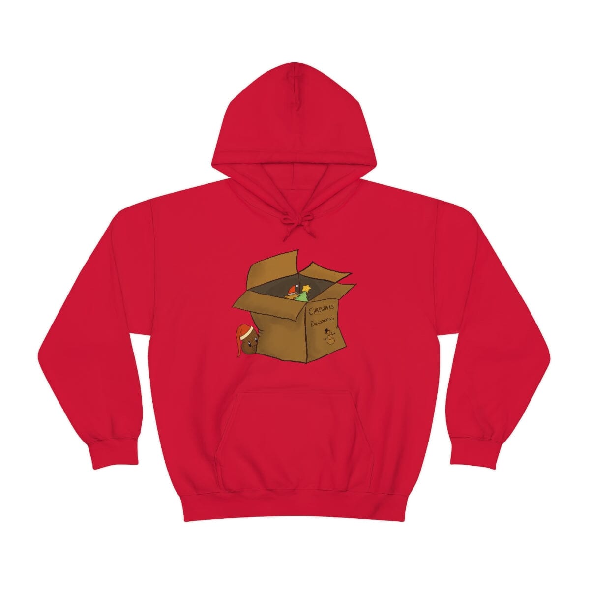 XMas Box - Unisex Heavy Blend™ Hooded Sweatshirt Hoodie Printify Red S 
