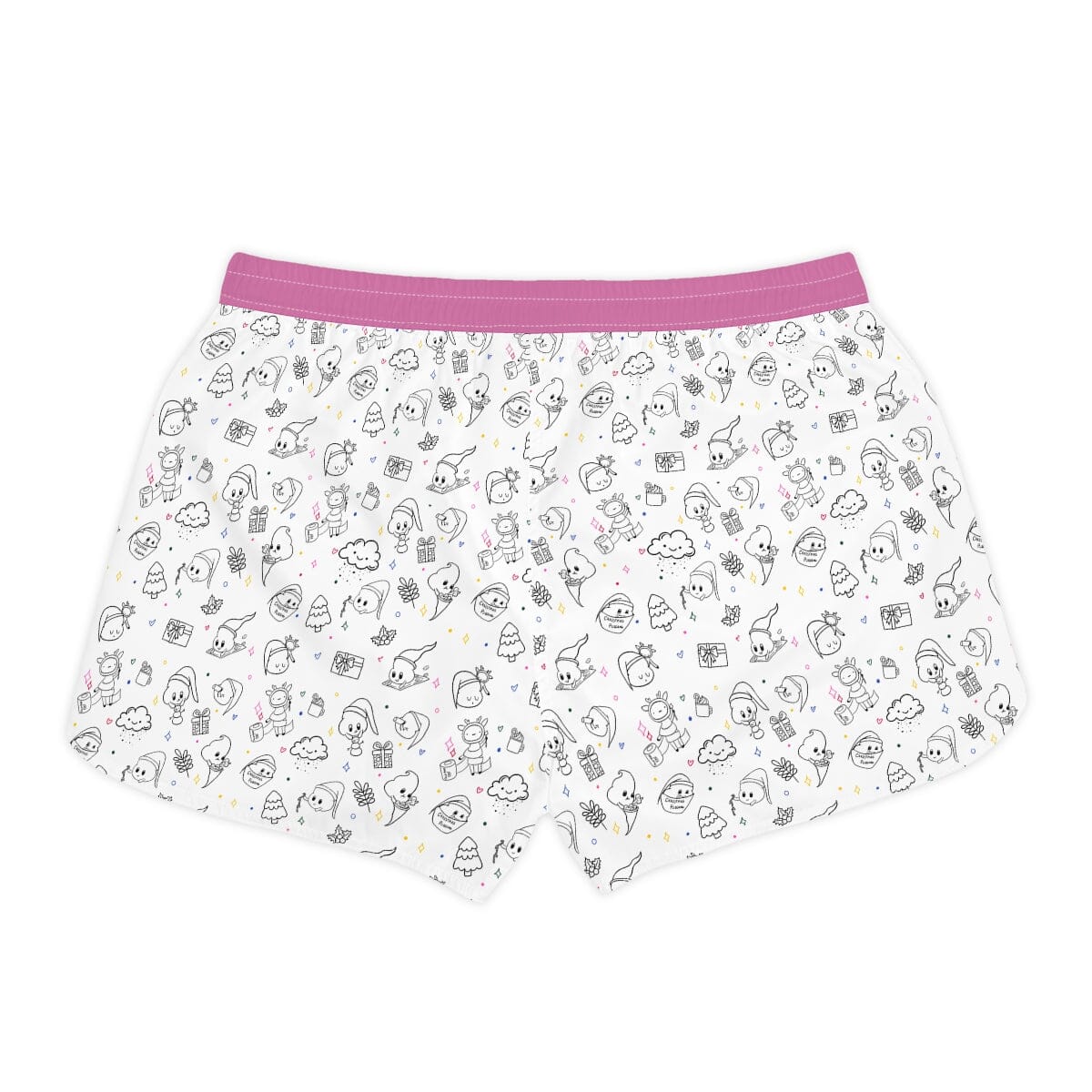 Poop Print - Women's Casual Shorts Pink Expensive Shipping Printify 