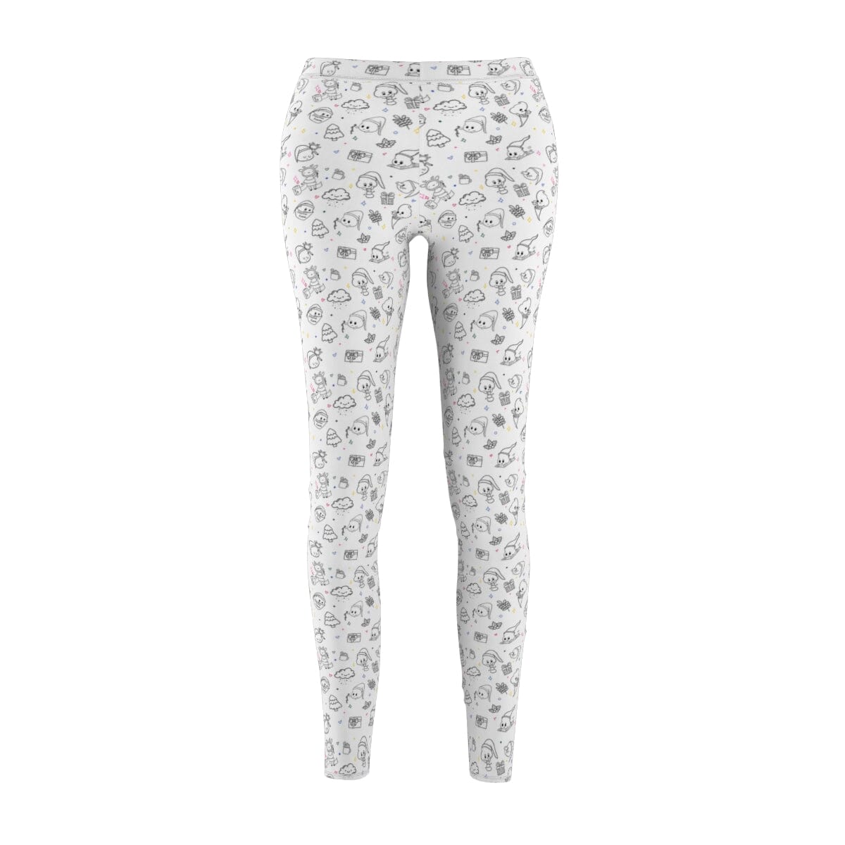 Poop Print - Stretchy Leggings All Over Prints Printify White stitching XS 