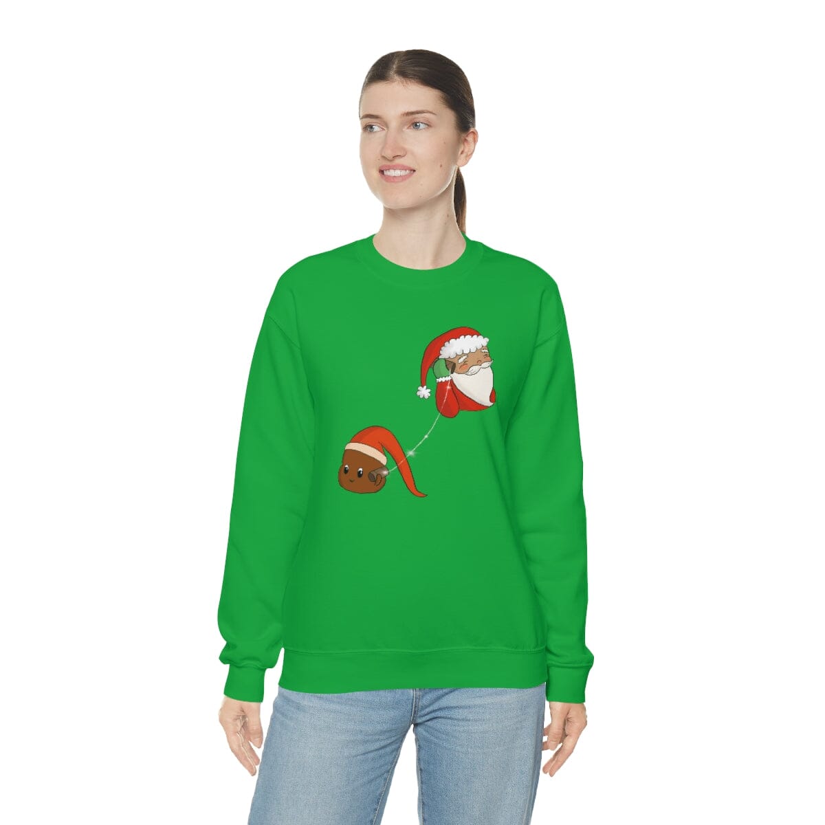 Santa Hotline - Unisex Heavy Blend™ Crewneck Sweatshirt Sweatshirt Printify 