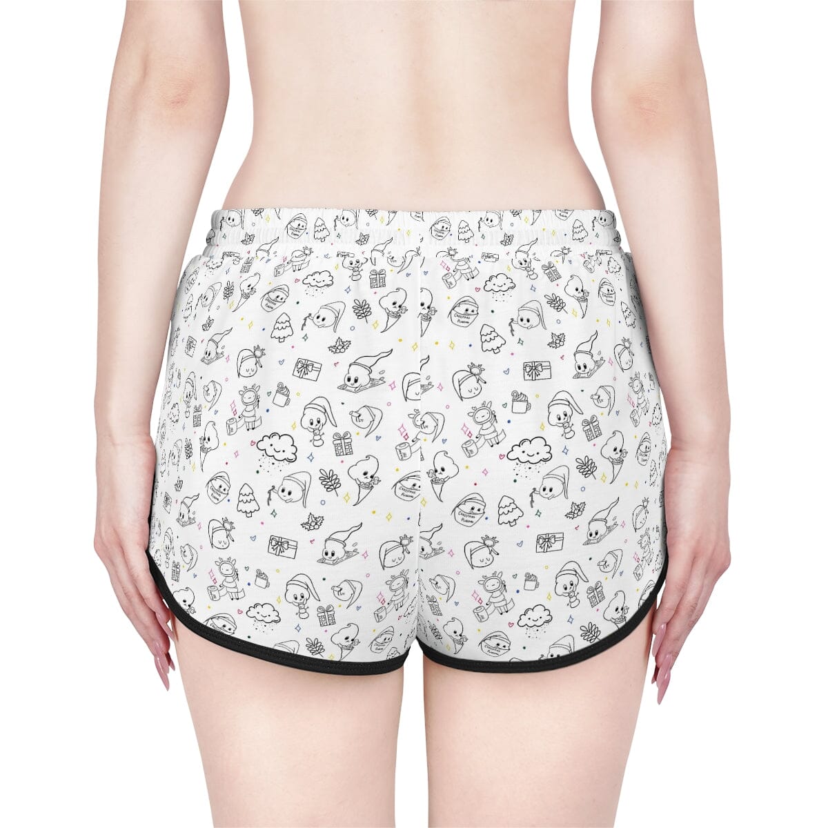 Poop Print - Women's Relaxed Shorts All Over Prints Printify 