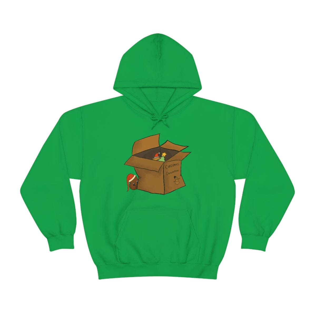 XMas Box - Unisex Heavy Blend™ Hooded Sweatshirt Hoodie Printify Irish Green S 