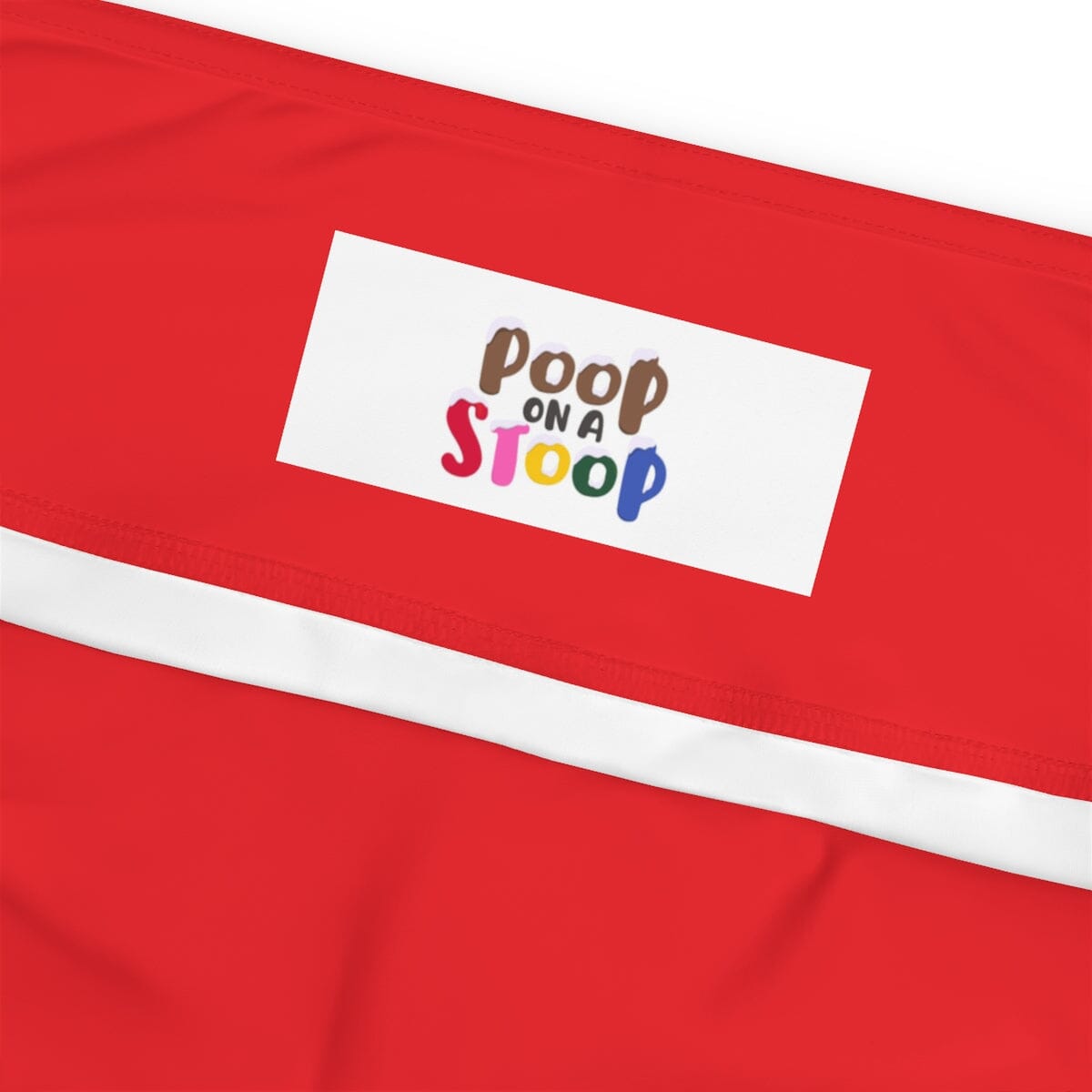 Poop Print - Plus Size Leggings Red Expensive Shipping Printify 3XL 