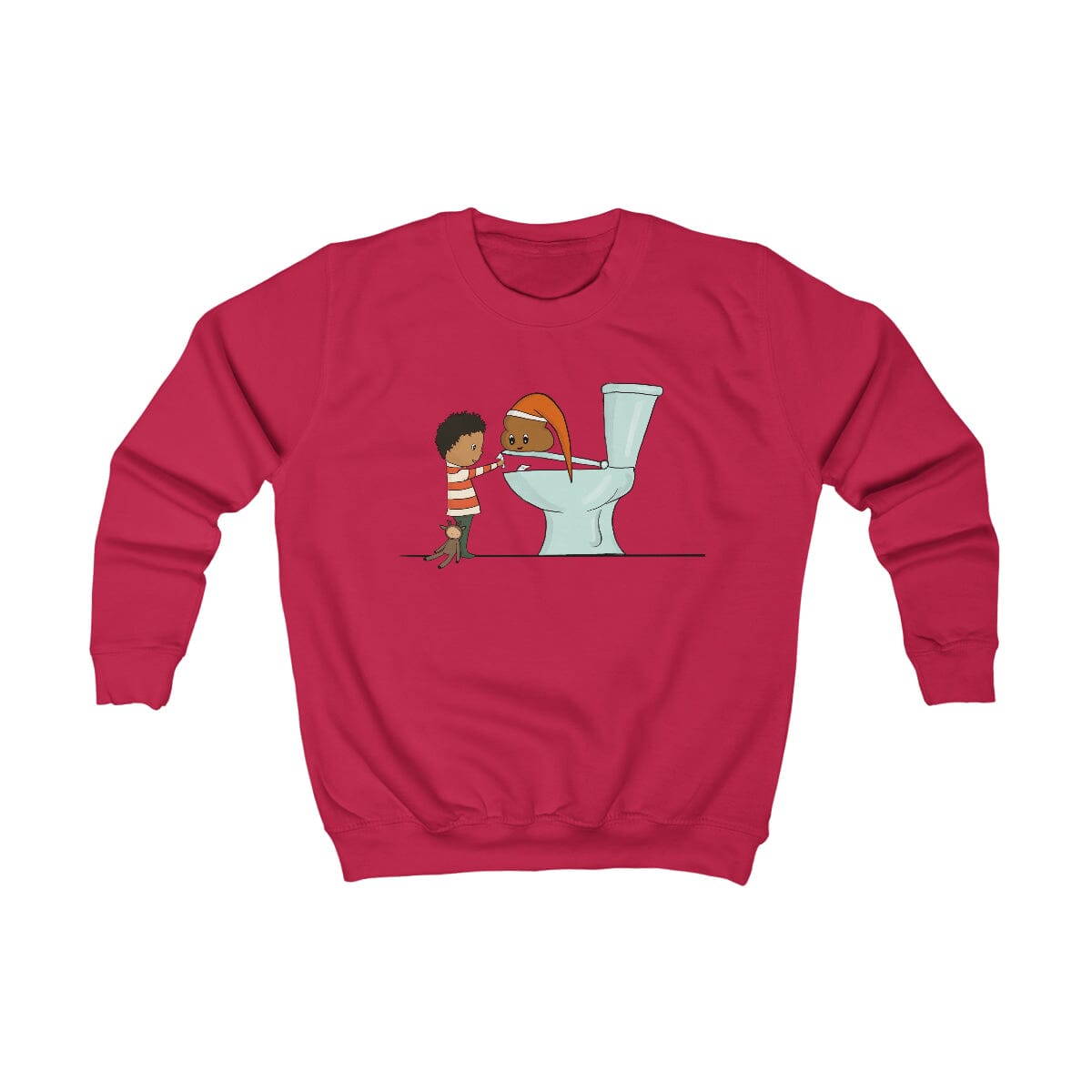 TPP - Kids Sweatshirt Expensive Shipping Printify Fire Red XS 