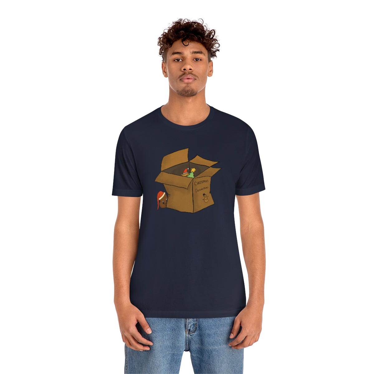 Xmas Box - Unisex Jersey Short Sleeve Tee T-Shirt Printify 