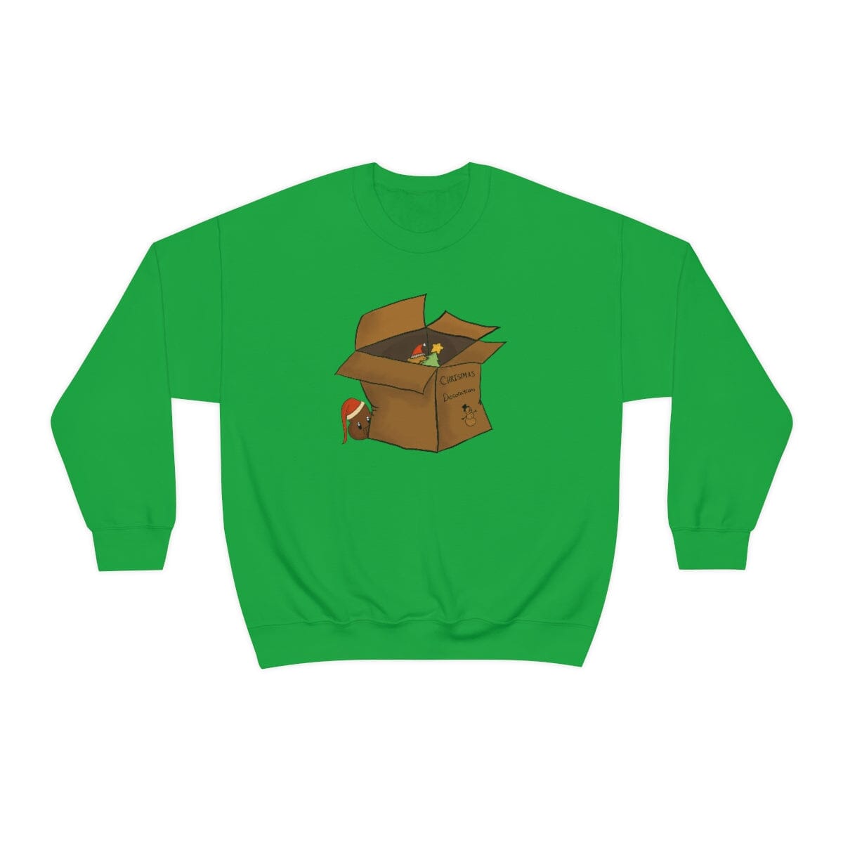 Xmas Box - Unisex Heavy Blend™ Crewneck Sweatshirt Sweatshirt Printify S Irish Green 