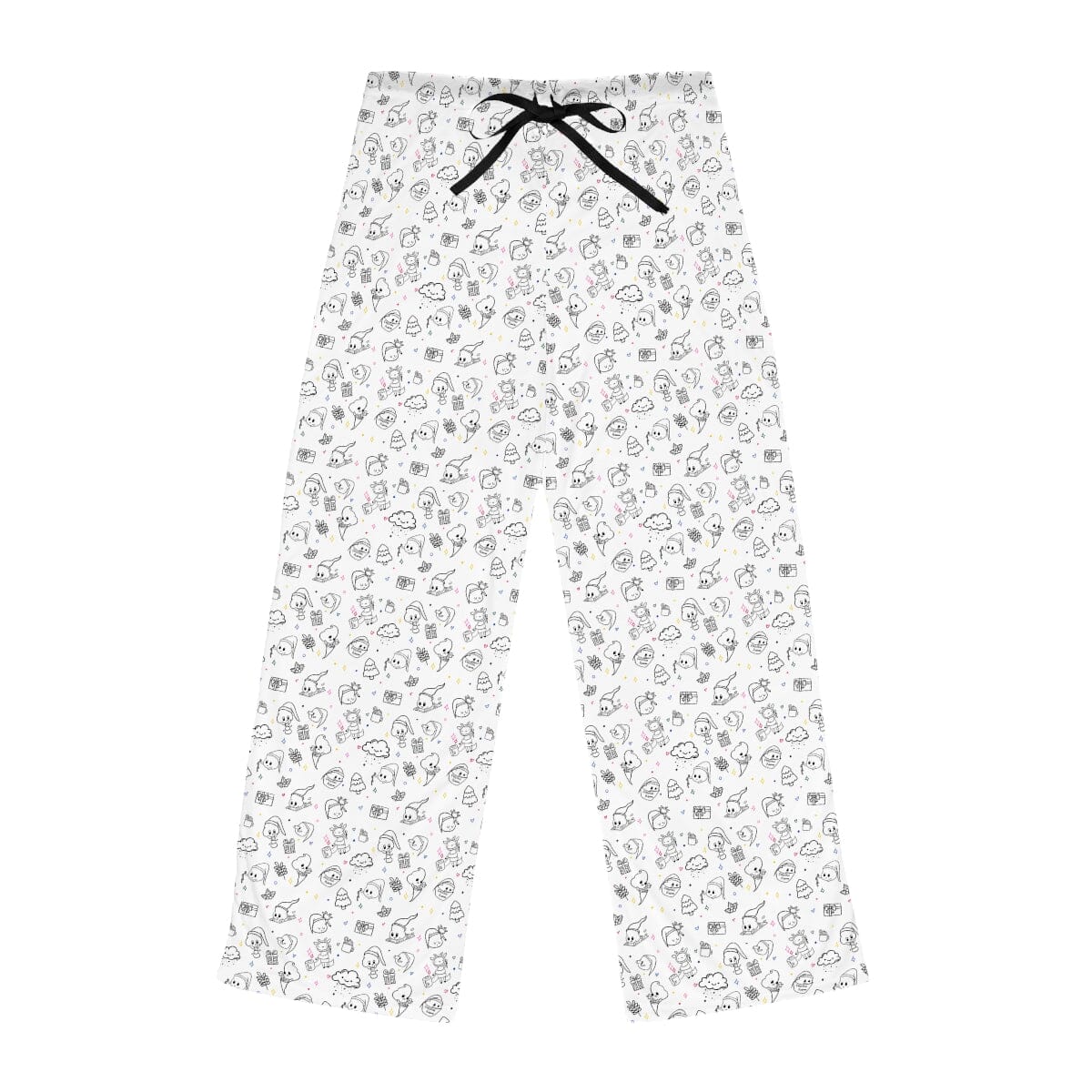Poop Print - Women's Pajama Pants All Over Prints Printify 2XL White stitching 
