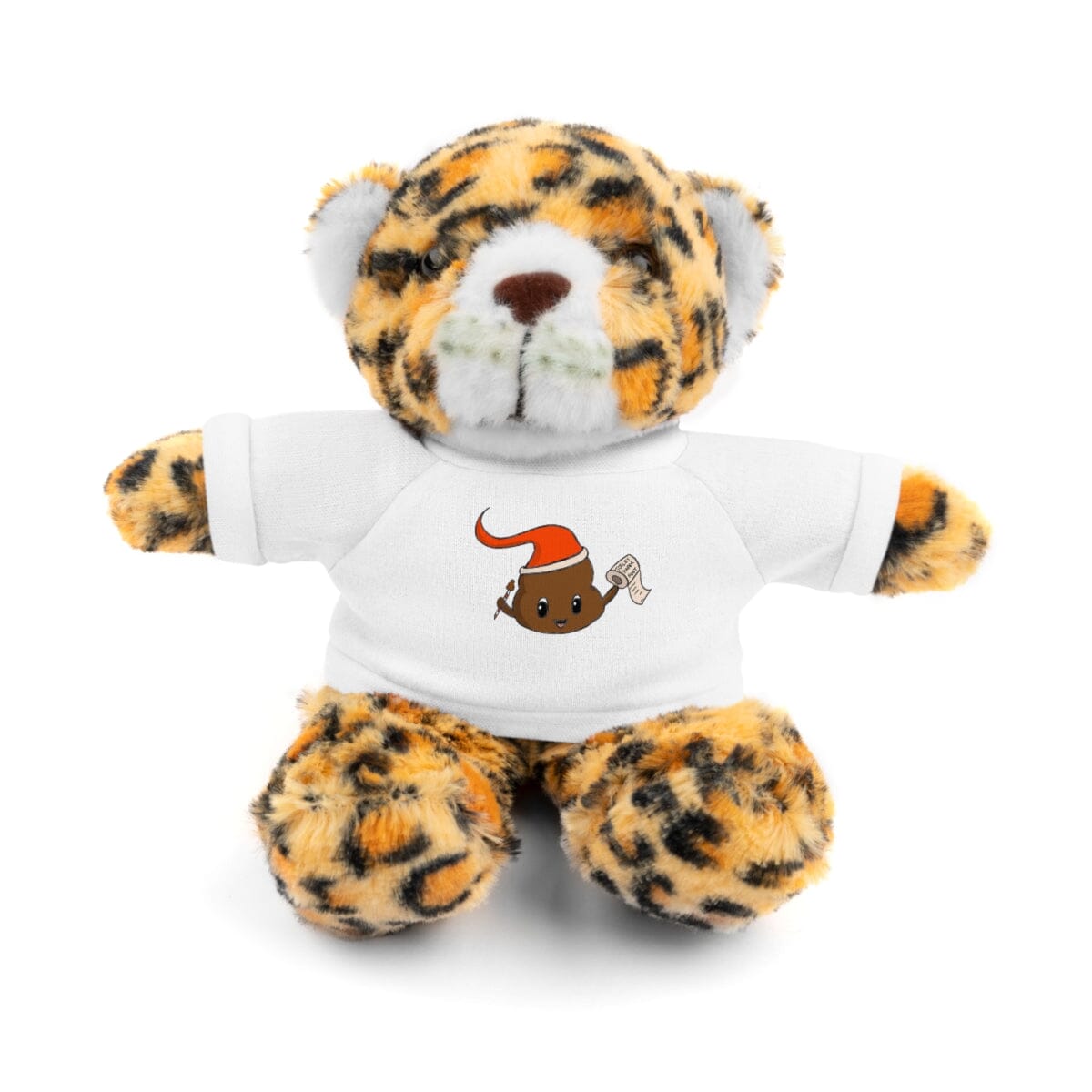 Scribbles - Plush Toy with T-Shirt Accessories Printify White Jaguar 8"