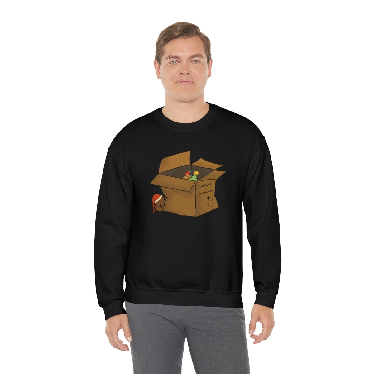 Xmas Box - Unisex Heavy Blend™ Crewneck Sweatshirt Sweatshirt Printify 