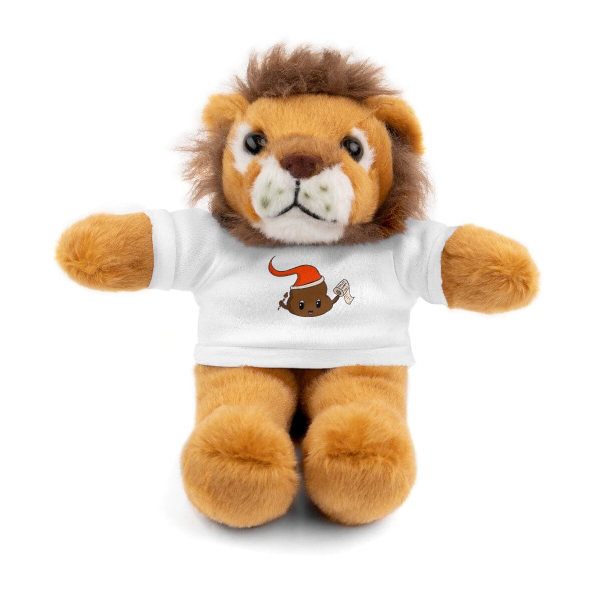 Scribbles - Plush Toy with T-Shirt Accessories Printify White Lion 8"