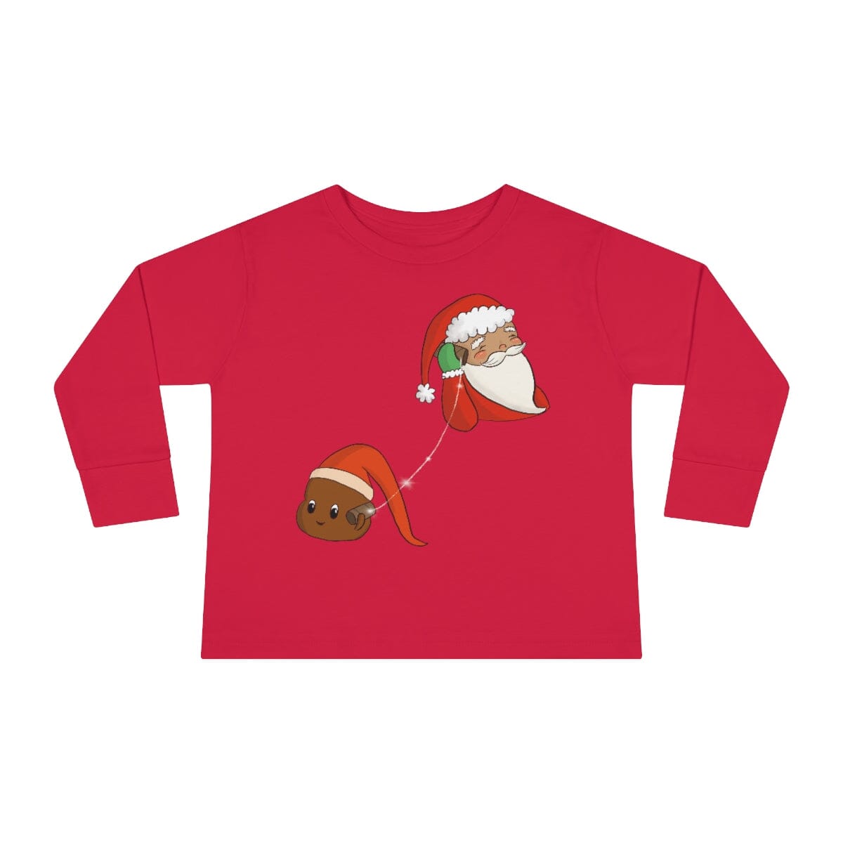 Santa Hotline - Toddler Long Sleeve Tee Kids clothes Printify Red 2T 