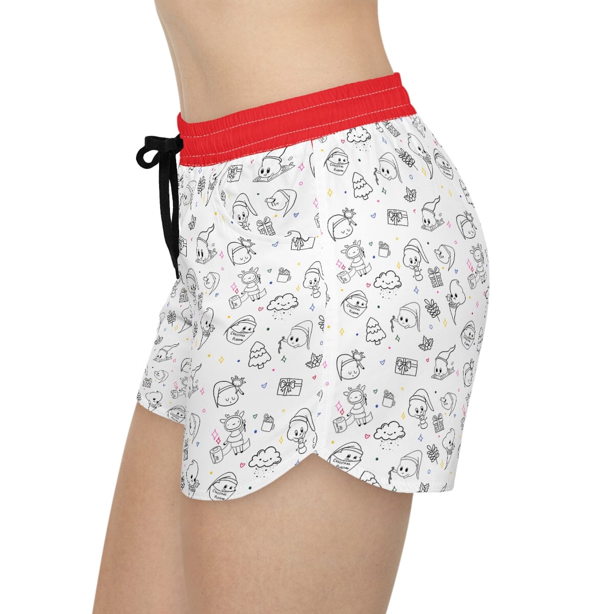 Poop Print - Women's Casual Shorts Red Expensive Shipping Printify 