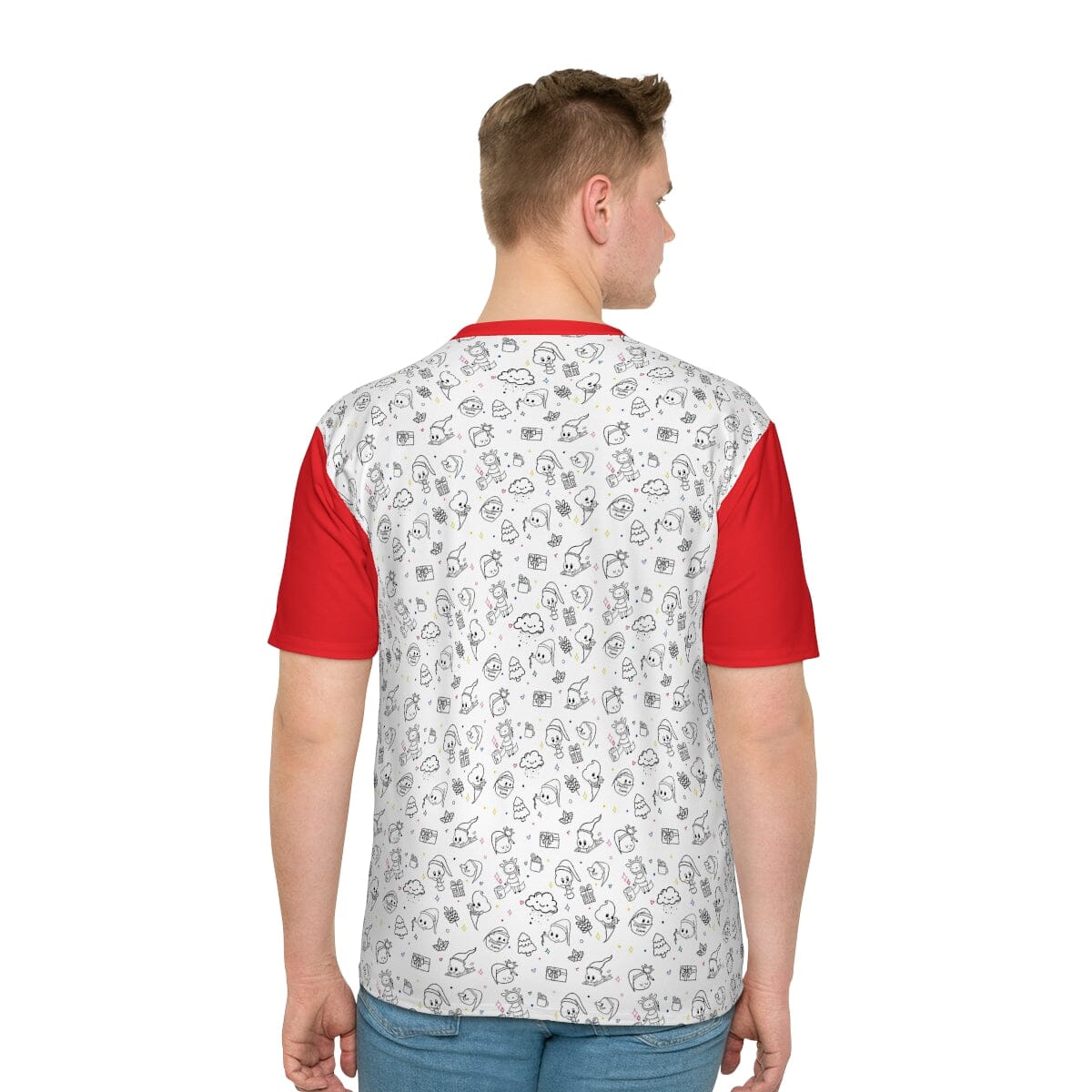 Xmas Box - Men's Loose T-shirt Red Expensive Shipping Printify 