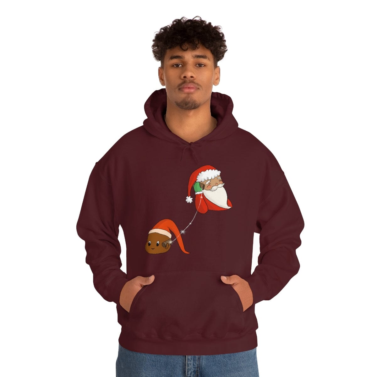 Santa Hotline - Unisex Heavy Blend™ Hooded Sweatshirt Hoodie Printify 