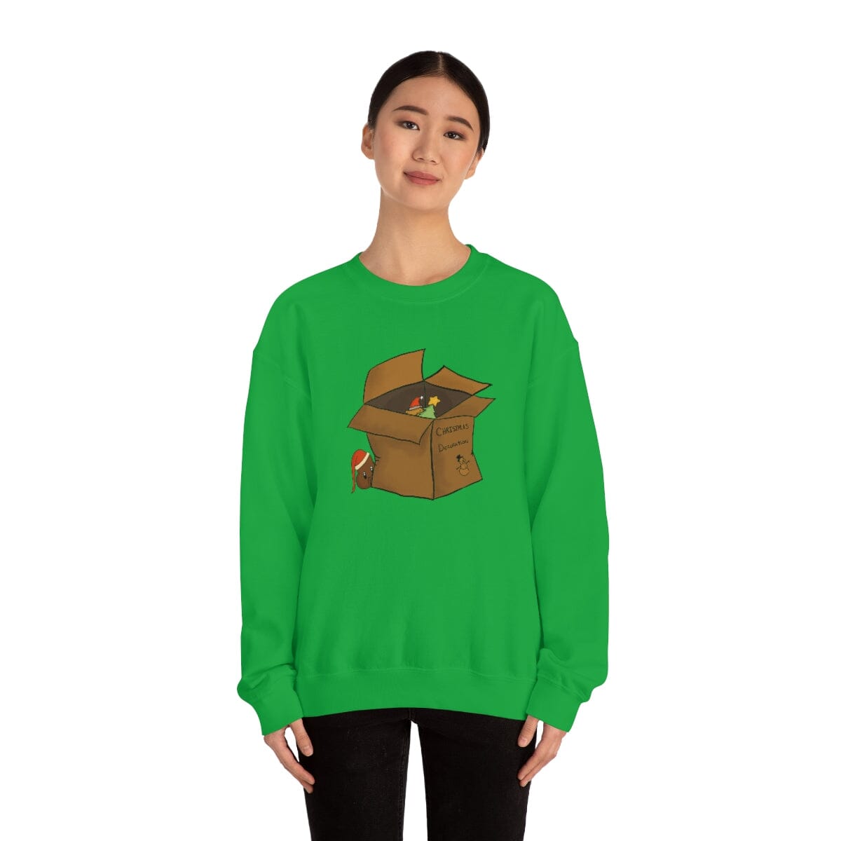 Xmas Box - Unisex Heavy Blend™ Crewneck Sweatshirt Sweatshirt Printify 